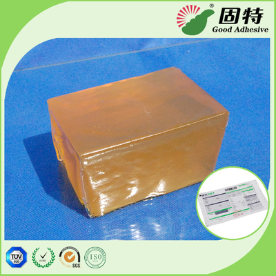 Yellow and semi-transparent SBS Block solSynthetic Polymer Resin Hot Melt Adhesive Packaging For Express Surface Sealing