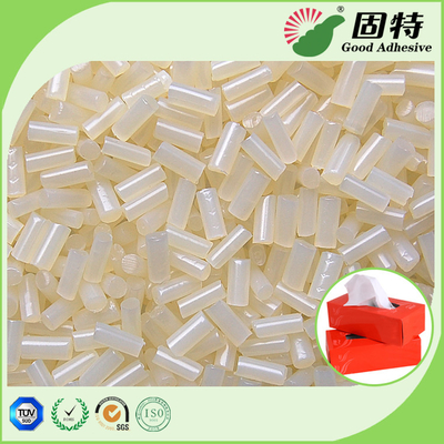 Tissue box  Sealing White Hot Melt Adhesive Pellets Ethylene Vinyl Acetate Copolymer
