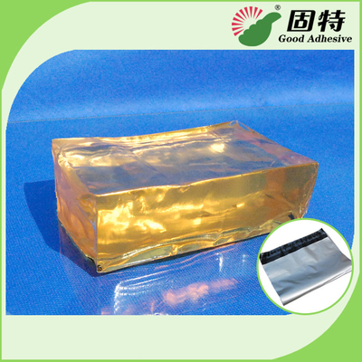 Strong Packaging Hot Melt Adhesive Tape Semi Transparent Yellow and semi-transparent block