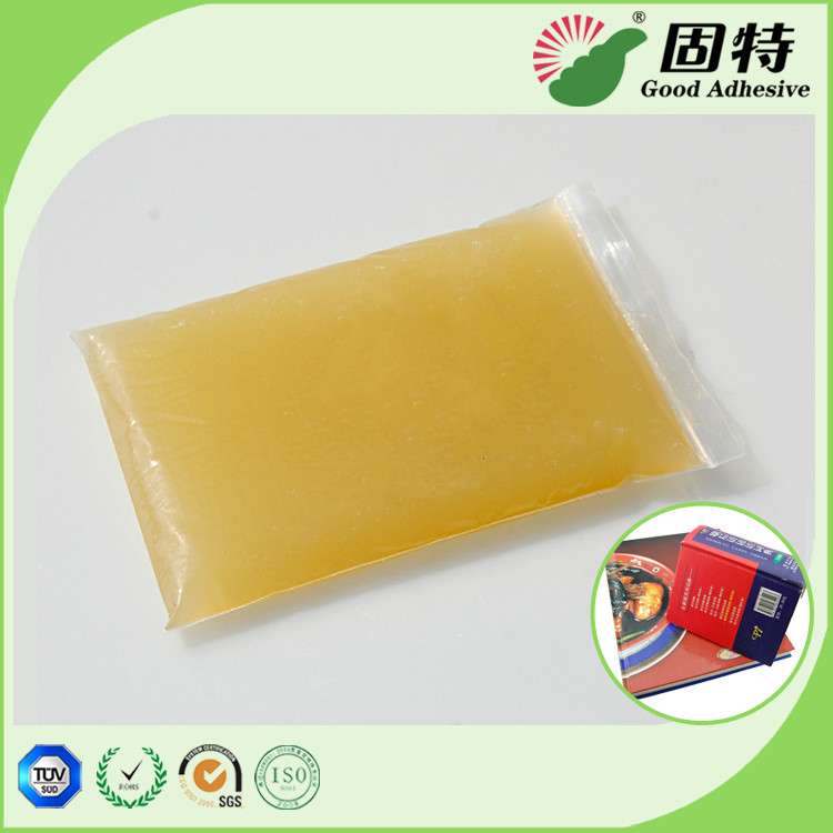 Gelatin resin Amber color Block solid Pressure Sensitive Animal Jelly